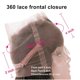 thumbnail image 3 of Encaje 360 HD, cierre frontal, onda corporal, 150% de densidad, 40 cm, 3 of 3