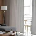 thumbnail image 4 of Brown Gray Ombre Sheer Curtains 72 Inches Long 2 Panels Set, Window Sheer Curtains for Living Room/Bedroom, Modern Gradient Abstract Art Light Filtering Rod Pocket Curtain 52'' x 72'' x 2, 4 of 7