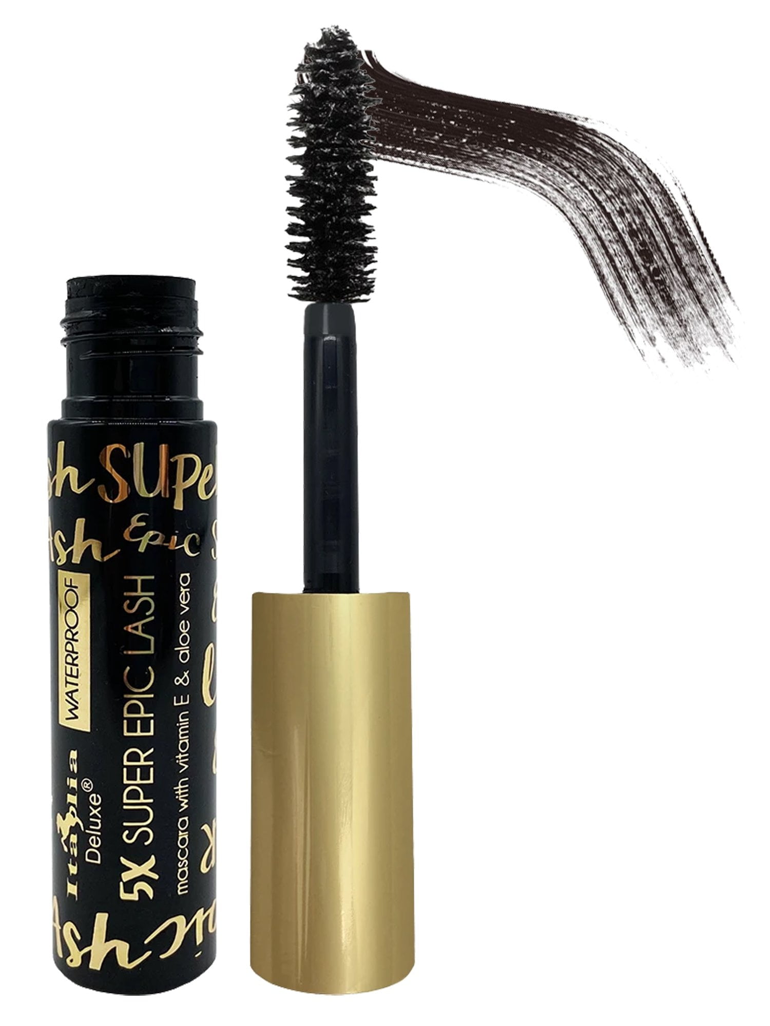 5X Super Epic Mascara Italia Enriched with Aloe & Vitamin-E (Black) - Walmart.com