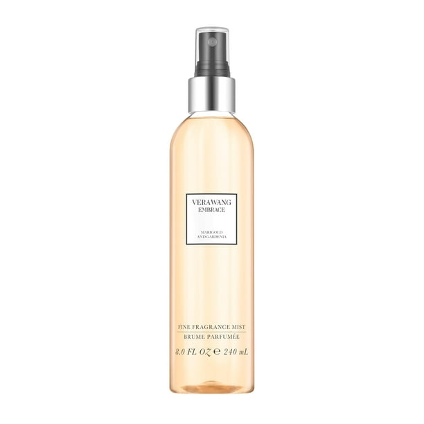 Vera Wang Embrace Merigold and Gardenia Body Mist 8.4 fl oz (paquete de 1), notas de melón, gardenia y caléndula, fragancia femenina, fragancia duradera, para uso diario.