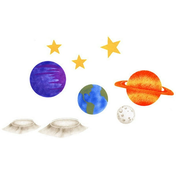 Solar System Wall Stencil -E108 by Designer Stencils - Walmart.com