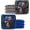 Blue / Gray American Skull, variant on Play Platoon Pro Cornhole Bags Set of 8 - Professional Dual Sided Slick and Sticky Side Competition Corn Hole Bags - Tournament Series 4 Red & 4 Blue American Flag Skulls