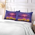 thumbnail image 7 of GZHJMY Halloween Pumpkin Pillowcase Plush Pillowcase for Hair and Skin, Soft Standard Size Pillow Cases Zippered Queen Pillow Case Set of 1-21x54in Home Decor, 7 of 7