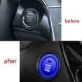 thumbnail image 5 of Xotic Tech Aluminum Alloy Engine Start/Stop Push Button,Power Ignition Start Stop Button Decoration Trim & Ring Stickers Compatible with Toyota Camry 2018 2019 2020 2021 2022(Blue) -2pcs, 5 of 8
