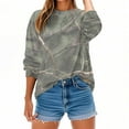 thumbnail image 2 of Maplenight Crewneck Sweatshirts for Women Casual Long Sleeve Tops Camo Maple Graphic Shirts Fall Fashion Clothes, 2 of 6