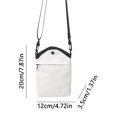 thumbnail image 3 of Monedero Mensajero Bolso Bandolera Unisex Con Correa Ajustable Bolso Para Teléfono Monederos Mini Estuche (Blanco) Ndcxsfigh Para Estrenar, 3 of 3