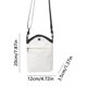 thumbnail image 3 of Monedero Mensajero Bolso Bandolera Unisex Con Correa Ajustable Bolso Para Teléfono Monederos Mini Estuche (Blanco), 3 of 9
