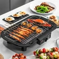 thumbnail image 2 of kurtrusly Poêle Électrique Sans Fumée Options de Cuisson Polyvalentes pour BBQ Sans Fumée Noir US, 2 of 6