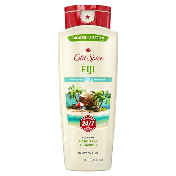 Old Spice Body Wash for Men Fiji with Palm Tree Scent, 18 fl oz