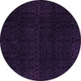 thumbnail image 1 of Ahgly Company Indoor Round Abstract Purple Modern Area Rugs, 8' Round, 1 of 4