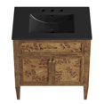 thumbnail image 6 of Modway Elysian 30" Wood Bathroom Vanity in Black Brown, 6 of 12
