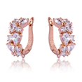 thumbnail image 2 of Hyasfey 1 Pair Women Earrings Elegant Ear Decoration European And American Style Colorful Rhinestone Clip Earrings for Everyday Wear, 2 of 8
