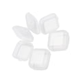 thumbnail image 3 of Qarigey Caja de almacenamiento de pendientes de plástico de 50 piezas, Mini contenedor cuadrado transparente con tapa, tapones para los Ropa, zapatos y accesorios Miscelánea, 3 of 6