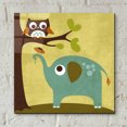 thumbnail image 4 of Epic Art 'Owl and Elephant' by Nancy Lee, Acrylic Glass Wall Art, 12"x12", 4 of 8
