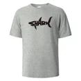 thumbnail image 2 of Camiseta con estampado de tiburón, 100 % algodón, camisetas de verano para hombres y mujeres, camisetas informales de gran tamaño, 2 of 4