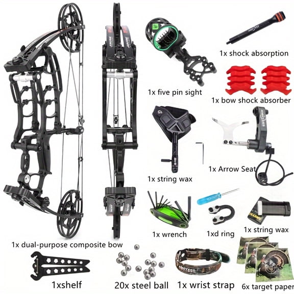 M109KA Dual-Purpose Compound Bow 40-65 lbs Outdoor Shooting Archery Hunting Compound Bow Set