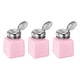 thumbnail image 1 of 3pcs Dispensadores de Alcohol Solvente 100ml (3.4oz) con Bomba de Dispensación de Líquido y Tapa de Acero Inoxidable Sellada para Acetona, Rosa, 1 of 6