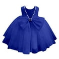 thumbnail image 4 of RMGVDSD Toddler Girl Tutu Dress Girls Dresses Sleeveless Children Wedding Dress Flower Girl Dress Piano Performance Princess Dresses Sundress Leisure Sports Wear 5-6 Years, 4 of 5