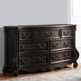 thumbnail image 2 of Bowery Hill Multi-step Molasses Wood 7-drawer Dresser, 2 of 7