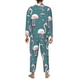 thumbnail image 5 of Kll Elegant Flamingo Sleepwear Mens Flannel Pajamas,Long Cotton Pj Set, 5 of 9