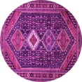 thumbnail image 1 of Ahgly Company Indoor Round Persian Pink Traditional Area Rugs, 6' Round, 1 of 4