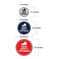 thumbnail image 4 of Circle Wear Safety Footwear Sign (Red) - Large, 4 of 4