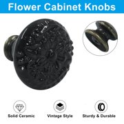 Green Ceramic knobs, Kitchen Cabinet Knobs, Retro Dresser Knobs, Drawer Knobs, Furniture Decorative Pulls(10Pcs)
