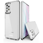 CaseBorne ArmadilloTek S Compatible with Samsung Galaxy A52 5G Hybrid Clear Case (2021 Release) - Pure Clear