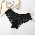 thumbnail image 2 of Panties for Women Tbopshirt Brief Underwear,Hipster Underwear,Women's Bow Hollowing out Bikini Comfy Lace Underwear Shorts,Cheeky Panties, 2 of 3