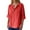 Red, variant on Womens Athletic Tops Shirts V Neck Button Down Loose Button Solid Color Short Sleeved Womens Clothes,Black,L