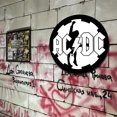 thumbnail image 4 of Chapa ACDC Metal Vintage Pintura Hierro Redonda Pared para El Y Bar 30x30cm, 4 of 9