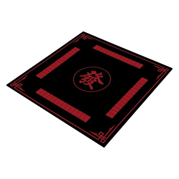 Mejor Mesa de Póker Mahjong Alfombra de Reducción Mahjong Alfombra de Mesa Accesorios de Mahjong Mantel de Mesa Juego de Póker Domino Juego de Tarjetas Y Azulejos Juego de Alfombra 80x80cm Mesa de Jue