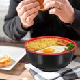 thumbnail image 1 of OULII Bol à Soupe Ramen en Plastique Usage Polyvalent Rond pour Maison Restaurant Lot de 1, 1 of 8