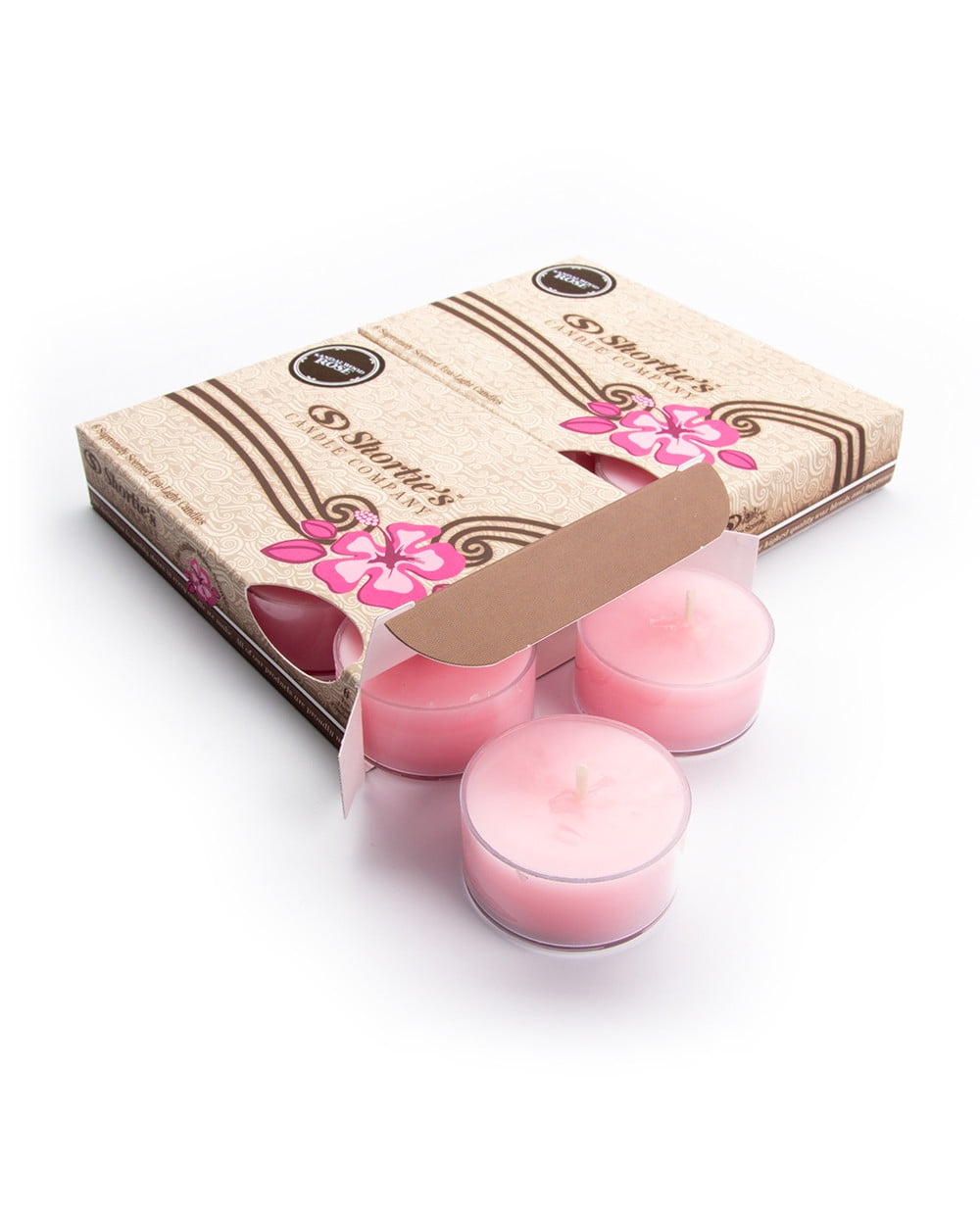 Sandalwood Rose Tealight Candles Multi Pack (12 Pink Highly Scented Tea Lights) Made With