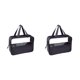thumbnail image 3 of Soidarity Organizador de artículos de tocador de viaje impermeable y transparente de PU transparente y visible para un fácil acceso bolsas de negro talla grande 2piezas, 3 of 6