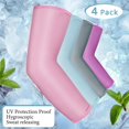 thumbnail image 2 of 4PCS Cooling Shawl Arm Sleeves with Finger Hole Anti UV Arm Covers for Women Man, 2 of 8