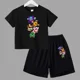 thumbnail image 2 of Conjunto de 2 piezas de camiseta y pantalones cortos de manga corta para niños y adolescentes de verano 2024, divertido juego de lucha, Anime, Cosplay, ropa de algodón para niños y bebés, 2 of 5