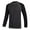 Black, variant on Big And Tall Mens Shirts Solid Color Long Sleeved Surfing Suit Swimming Sun Top (Blue, S)