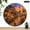 10x10in, variant on Patifu Wooden Wall Clock Paris Dusk Floral Street Print Silent Sweep Movement Durable 5mm Thick Wood 10x10in