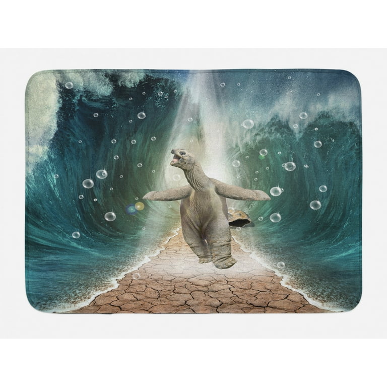 vidaXL Acacia Bath Mat