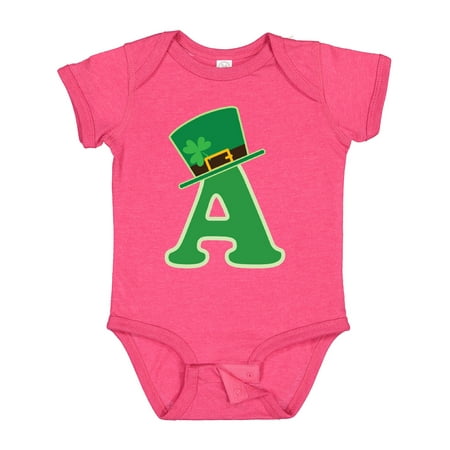 

Inktastic Irish St Patricks Day Letter a Monogram Gift Baby Boy or Baby Girl Bodysuit