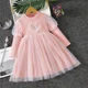 thumbnail image 3 of Disney 2-10Y Frozen Snow Queen Elsa Princesa Vestido Niñas Primavera Otoño Ropa Niños Manga Larga Para Fiesta Infantil Vestido Elsa, 3 of 5