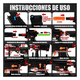 thumbnail image 3 of Pistola De Hidrogel Malubero Negro Rojo, 3 of 5