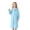 Light Blue, variant on Girls' Long Raincoat For Outdoor Adventures Hooded Rainwear For Hiking And Travel Thick Full Shield With Extended Length Long Coat Kids