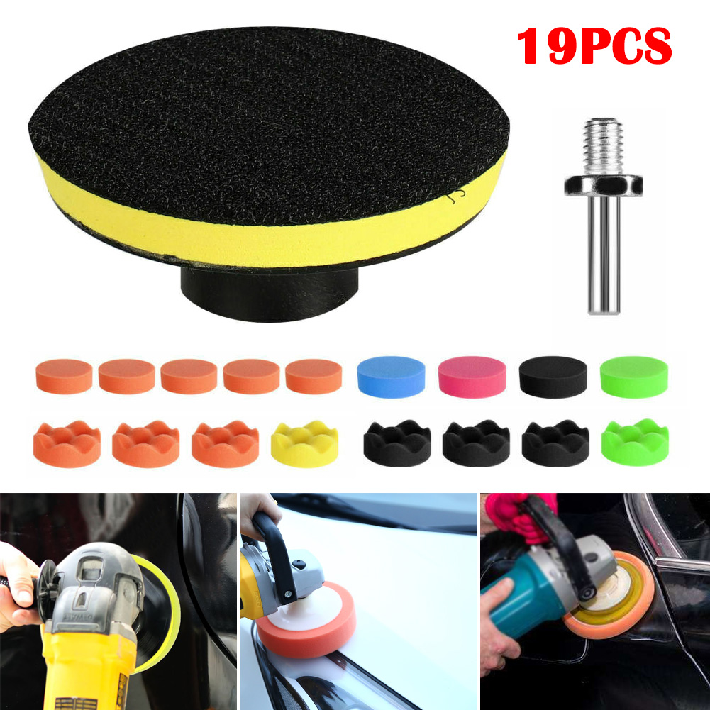 Karcher 19Pcs Polishing Sponge Kit with Polishing Pad Drill Adapter