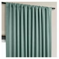 thumbnail image 6 of TiaGOC Faux Linen Room Darkening Curtains - 96 Inches Long Extra Wide Luxury Linen Curtains for Bedroom & Living Room (1 Panel), 100W X 96L, Sea Thistle, 6 of 9