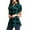 Green, variant on fartey Women's Slit V Neck Blouses Plus Size Casual Summer Buffalo Plaid Print Tshirts Loose Fit Short Sleeve Flowy Shirts, S-5XL