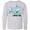 AC-Heather Grey, variant on Inktastic My Uncle Loves Me with Cute Sharks Long Sleeve Youth T-Shirt