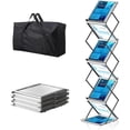 thumbnail image 1 of Revistero Plegable Porta Folletos, Plegable Stand Publicitario Portatil, Portafolletos Plegable de Aluminio Pop-up, Con Bolsa de Transporte Oxford Portátil, Adecuado para La Oficina - Ce Jia, 1 of 4