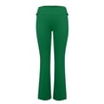 thumbnail image 3 of IYYVV Bootcut Leggings for Women Tall Fold Over Waist Leggings Boot Cut Y2k Pants Skinny Flared Sweatpants Y2k Solid Color Trousers Fall Flannel Pajama Pants Women Petite Dark Green L, 3 of 4